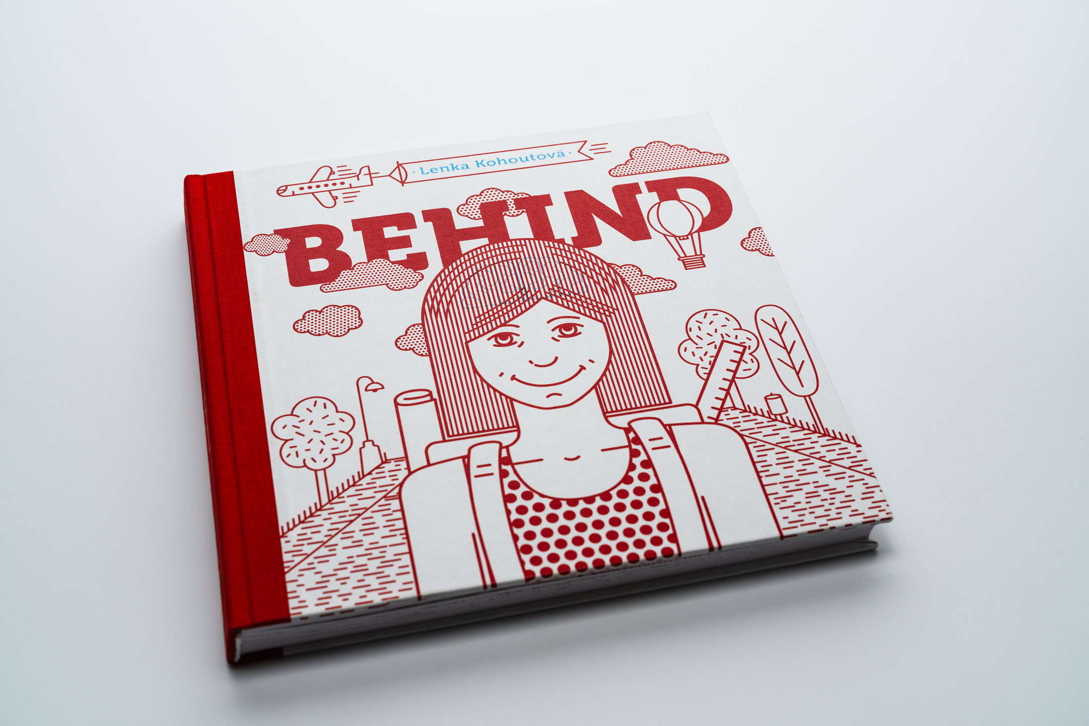 Behind