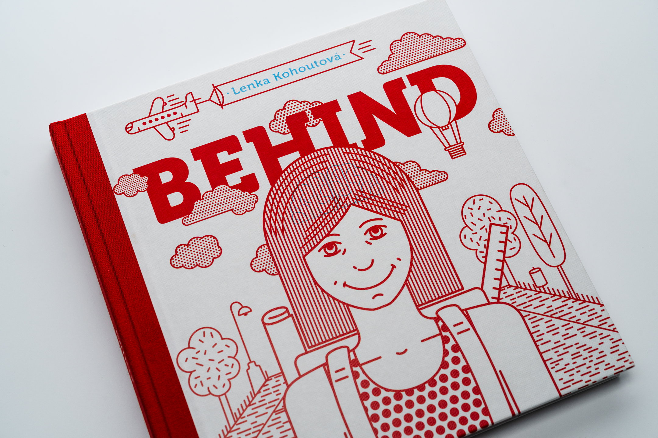 Behind