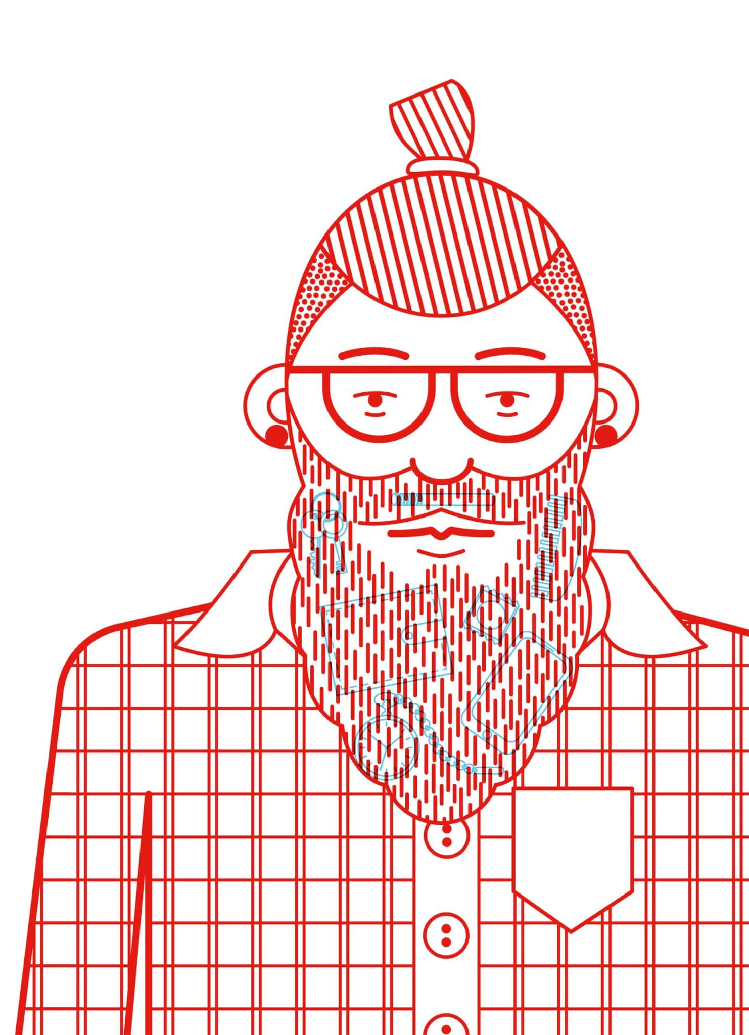 Plakát / Hipster