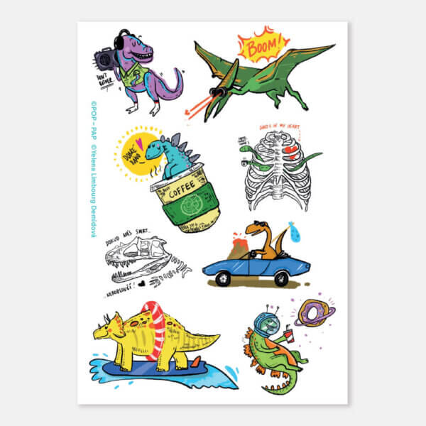 Samolepky DINOSAUŘI
